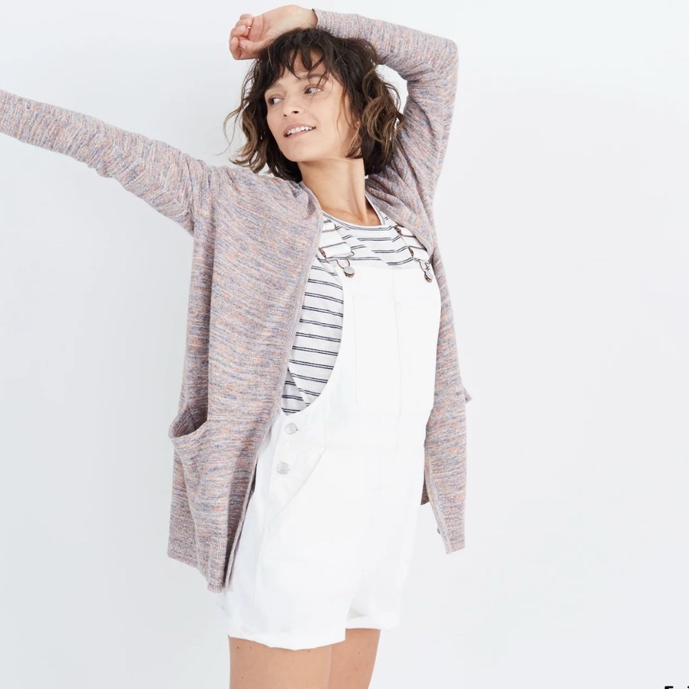 Madewell Marled Summer Ryder Cardigan Sweater Size Medium